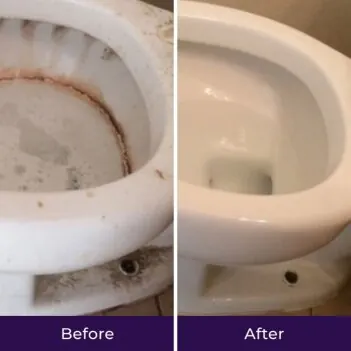 Mark's before and after limescale results with FizzClean